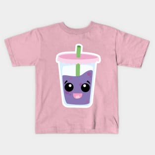 Cute Boba Bubble Tea Kids T-Shirt